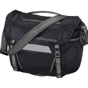 Patagonia Black and Gray Messenger Bag